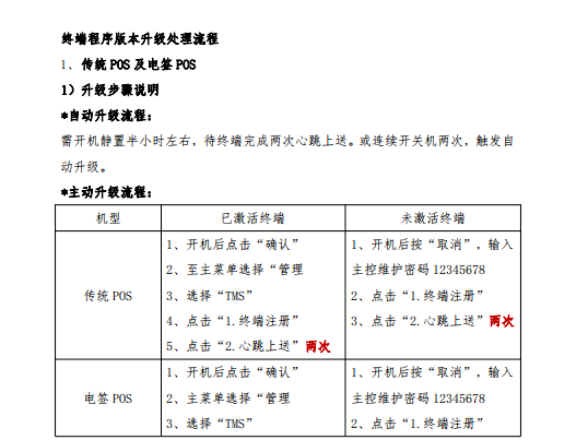 拉卡拉終端升級通知