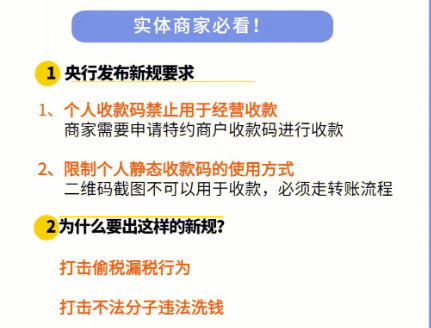 二維碼收款最新規定